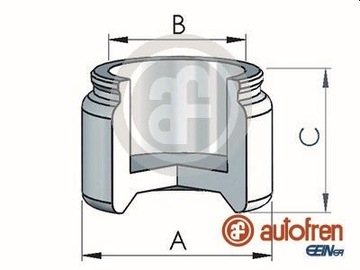 AUTOFREN SEINSA ПОРШЕНЬ DO СУППОРТА ATE 60MM