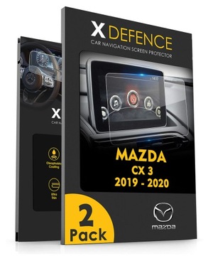 2W1 СТЕКЛО OCHRONNE NA NAWIGACJĘ ЭКРАН DO MAZDA CX 3 2019-2020