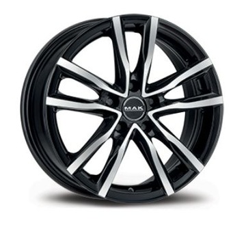 ДИСКИ MAK MILANO 18X7,0 5X100 ET 48 56,1 BM ЧЕРНЫЙ ПОЛИРОВКА SUBARU XV LEGACY