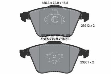 TEXTAR 2391201 КОЛОДКИ ТОРМОЗНЫЕ