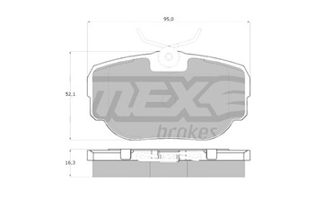 TOMEX BRAKES КОЛОДКИ ТОРМОЗНЫЕ LAND ROVER DISCOVERY II 98-04 ЗАД