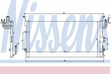 РАДИАТОР КОНДИЦИОНЕРА NISSENS 94775