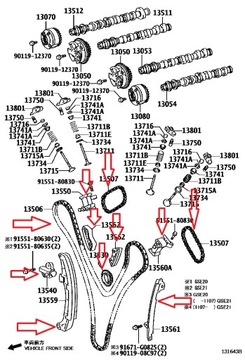 ГРМ ЦЕПЬ НАТЯЖИТЕЛЬ БАШМАК LEXUS GS IS 250 05-