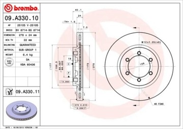 ДИСК ТОРМОЗНОЙ ПЕРЕДНЯЯ UV DAEWOO MUSSO 99-