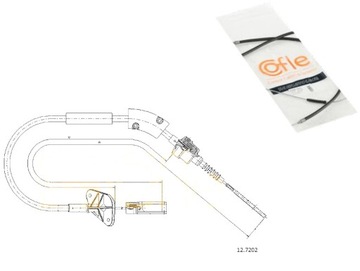 COFLE ТРОС ТРОС СЦЕПЛЕНИЯ 55196302 K27510 243728