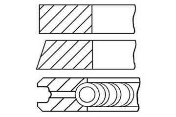 GOETZE 84 STD 2-1.75-3 КОМПЛЕКТ КОЛЬЦА ПОРШНЯ OPEL ASTRA G VECTRA B