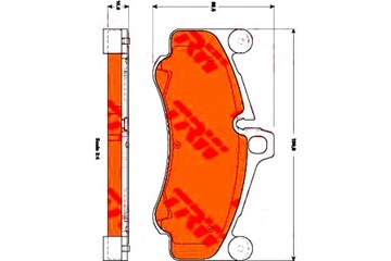 КОЛОДКИ HAM. PORSCHE P. 911 3.8- 4.0 10- 12