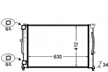 РАДИАТОР ДВИГАТЕЛЯ BEHR HELLA 8D0121251AT 8D0121251