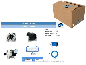 ГЕНЕРАТОР BMW 140A ГЕНЕРАТОР BV PSH