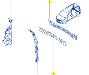 ПАНЕЛЬ ЗАД ЗАДНИЙ RENAULT KANGOO III 21-