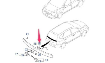 ВЫКЛЮЧАТЕЛЬ БАГАЖНИКА HYUNDAI I30- KIA CEED ОРИГИНАЛ