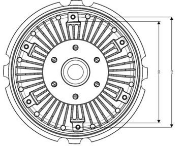 D131C6_C KUPPLUNG DES VENTILATORS DES KÜHLERS (NAKRĘCANE