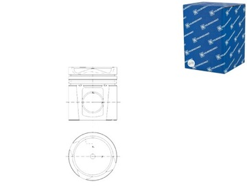 ПОРШЕНЬ ŚR 130MM STD DAF KOLBENSCHMIDT