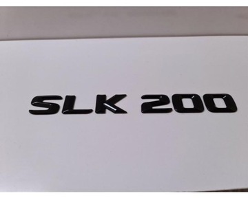 Slk200 Gloss Black Flat Letter Number Rear Boot Ba