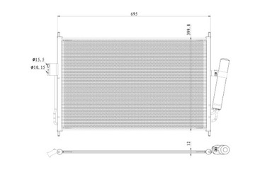 NRF КОНДЕНСАТОР КОНДИЦИОНЕРА ISUZU D-MAX II 1.9D 2.5D 06.12-