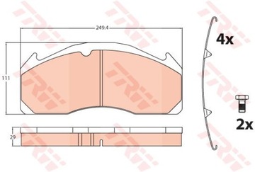 КОЛОДКИ HAM. VOLVO T. FH- FM- FMX 93-