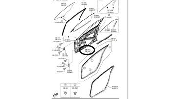 MAZDA OE GHP959760C УПЛОТНИТЕЛЬ ДВЕРЬ MAZDA 6 GJ/GL