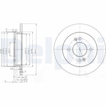 DELPHI BG3981C ДИСК ТОРМОЗНОЙ