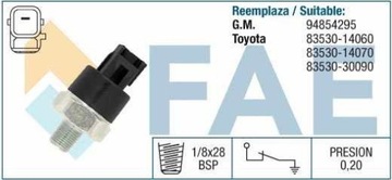 ДАТЧИК ДАВЛЕНИЯ МАСЛА TOYOTA