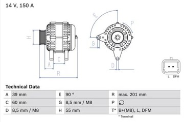 ГЕНЕРАТОР REG. 0986080400/BOS