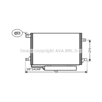 КОНДЕНСАТОР, КОНДИЦИОНЕР AVA QUALITY COOLING MSA5579D