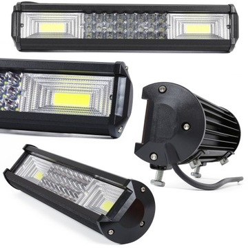 LED (СВІТЛОДІОД) COB 216W ПРОТИТУМАНКА ПРОЖЕКТОР ФАРА РОБОЧА 12-24V (IN348)