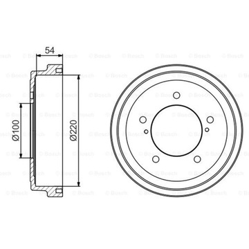 БАРАБАН ТОРМОЗНОЙ BOSCH 0 986 477 236