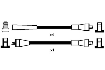 NGK КОМПЛЕКТ ТРУБОК ZAPŁONOWYCH LADA 1200-1600 NOVA TOSCANA MAZDA