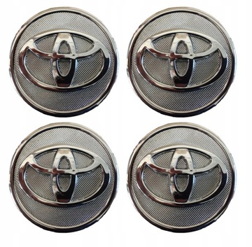 4 ШТУКИ КОВПАЧКИ KAPSLE КОВПАЧКИ 57MM DO TOYOTA AYGO YARIS VERSO PRIUS RAV4