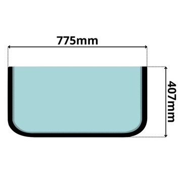 GLAS VORNE FRONT UNTEN CAT 301.6C 301.8C 302.5C (5164)-SITODRUK