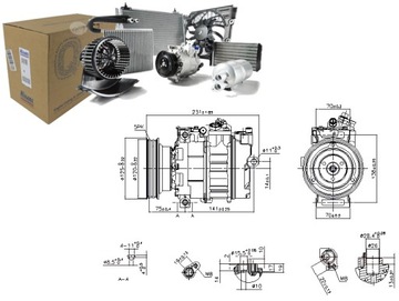 КОМПРЕССОР КОНДИЦИОНЕРА LAND ROVER FREELANDER I MG MG TF MG ZT MG ZT-