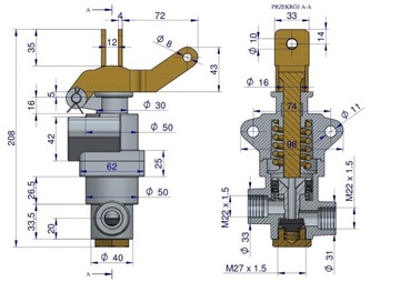 КЛАПАН ТОРМОЗНОЙ 956828 C-360 ОРИГИНАЛ URSUS