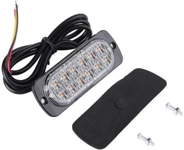 SCHEINWERFER LED (LEUCHTDIODE) (LEUCHTDIODE) BLINKENDE (WARN-) 12V ORANGE 1.8W 12 LED (LEUCHTDIODE) (LEUCHTDIODE) STROBOSKOP