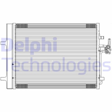 DELPHI TSP0225689 КОНДЕНСАТОР, КОНДИЦИОНЕР