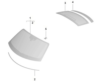 СТЕКЛО ПЕРЕДНЯЯ PORSCHE TAYCAN 9J1845099QNVB