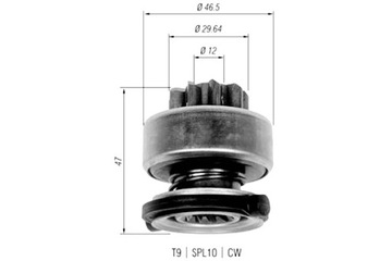 MAGNETI MARELLI BENDIKS СТАРТЕРА ALFA ROMEO 145 146 147 155 156