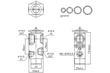 NISSENS КЛАПАН РАСШИРИТЕЛЬНЫЙ КОНДИЦИОНЕРА BMW 3 E36 5 E34 7 E32 7 E38 8