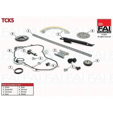 КОМПЛЕКТ ЦЕПИ ГРМ FAI AUTOPARTS TCK5