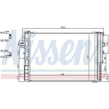 КОНДЕНСАТОР, КОНДИЦИОНЕР NISSENS 940322