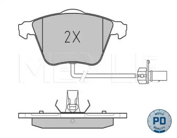 КОЛОДКИ ТОРМОЗНЫЕ SEAT AUDI MEYLE