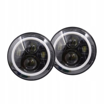 2X 7'' КРУГЛЫЕ РЕФЛЕКТОРЫ LED (СВЕТОДИОД ) 75W HI/LO