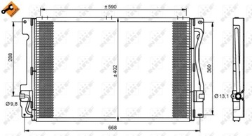 NRF 35151 КОНДЕНСАТОР, КОНДИЦІОНЕР