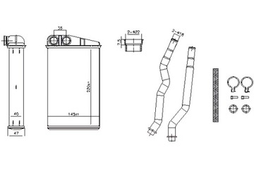 NISSENS ОБОГРЕВАТЕЛЬ CITROEN C1 FORD B-MAX ECOSPORT FIESTA VII KA +