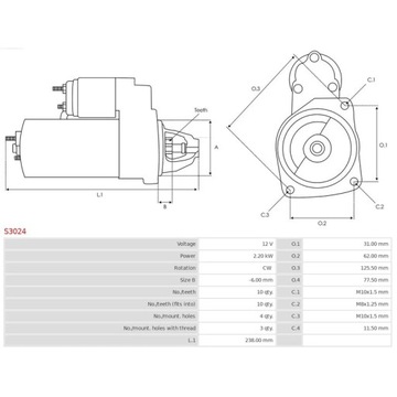 СТАРТЕР AS-PL S3024