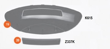 KAPPA ŚWIATEŁKO ВІДБЛИСКУВАЧ DO КОФРА K48N (ВЕЛИКІ)