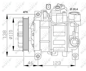 NRF 32105 КОМПРЕССОР, КОНДИЦИОНЕР