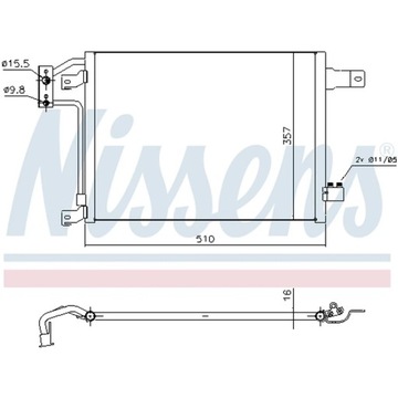 КОНДЕНСАТОР, КОНДИЦИОНЕР NISSENS 940442