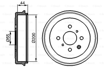 БАРАБАНЫ ТОРМОЗНЫЕ BOSCH 0 986 477 148 0986477148