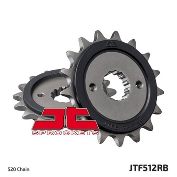 JT ЗУБЧАТКА ПЕРЕДНЯЯ 525 16 Z РЕЗИНОЙ KAWASAKI GPZ500S '87-'05 (52516JTRB) (ŁAŃ