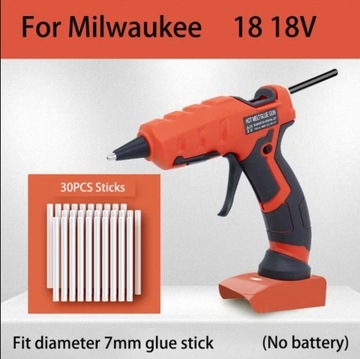 Pistolet do kleju P4U Glue Gun do baterii Milwaukee 7 180 °C